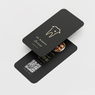 MODERN DENTIST GULD TOOTH ORTHODONTIST VISITKORT
