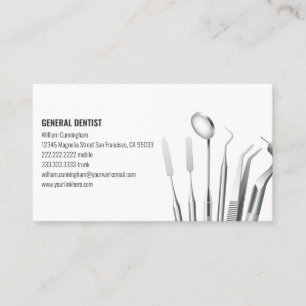 Modern dentist med minimalistisk Anpassningsbar Lo Visitkort