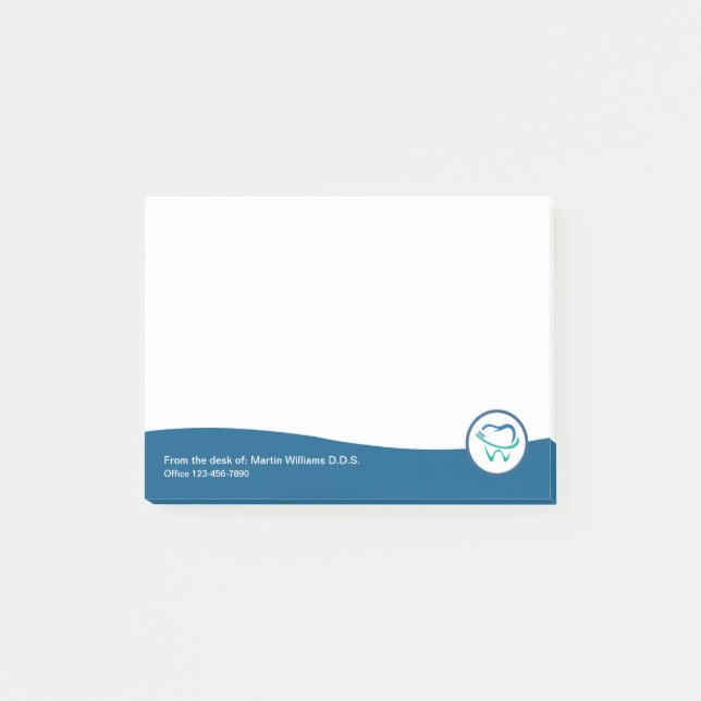 Modern Dentist Office Bulk Sticky-Anteckningsblock Post-it Block (Framsida)