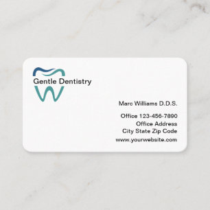Modern Dentist Office Business Card-mall Visitkort