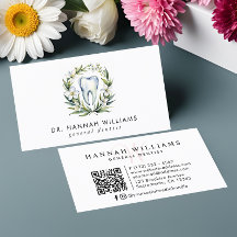 Modern dentist Orthodontist Watercolor QR-kod
