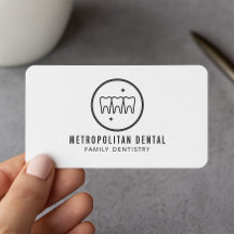 Modern dentist Teeth Black Logotyp