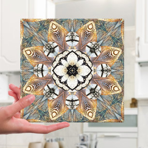 Modern Desert Flower Mosaic Nature Mönster Tile Kakelplatta