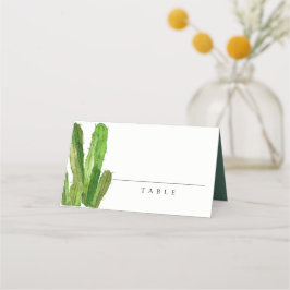 MODERN DESERT GRÖNT CACTUS FOLIAGE WATERCOLOR PLACERINGSKORT