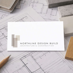 Modern Design Byggföretag Visitkort