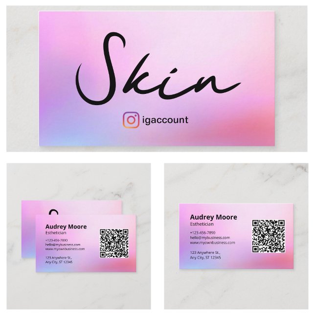 Modern design Esthetiker Visitkort (Modern Design Esthetician Business Card
)