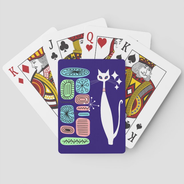 Modern design för Coola i mitten Casinokort (Baksidan)