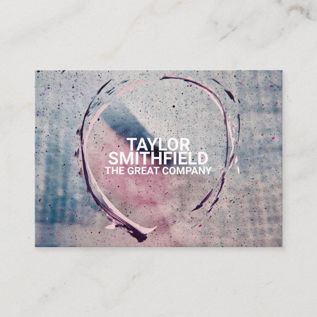 Modern design för glaset och färgton i geometrisk  visitkort (Framsida)