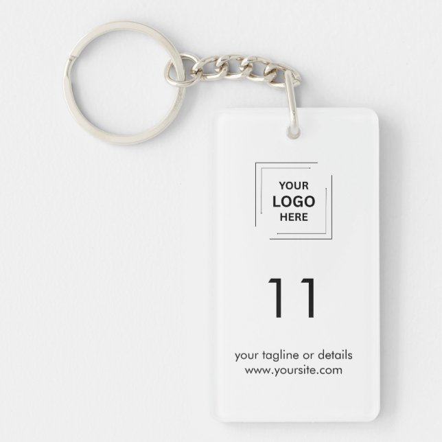 Modern design för hotellrumsnummer och logotyp (Framsidan)