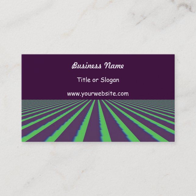 Modern design för lila Abstrakt Visitkort (Framsida)