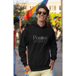 Modern design för positiv reflektion hoodie