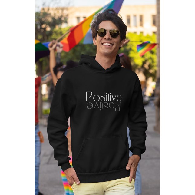 Modern design för positiv reflektion hoodie (Skapare uppladdad)