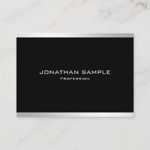 Modern design för Professionellen elegant Silver Visitkort