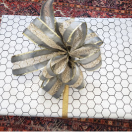 Modern design för svart och vit hex-panel presentpapper