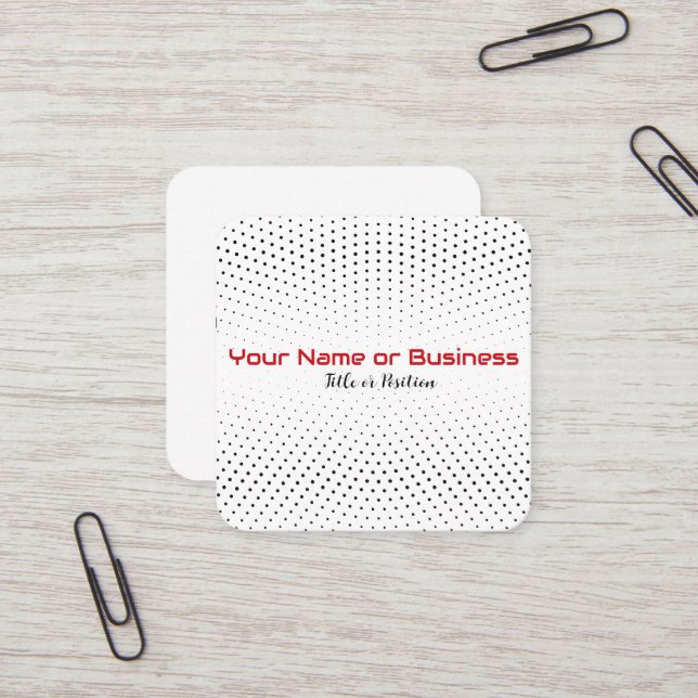 Modern design fyrkantigt visitkort (Fram/Back In Situ)