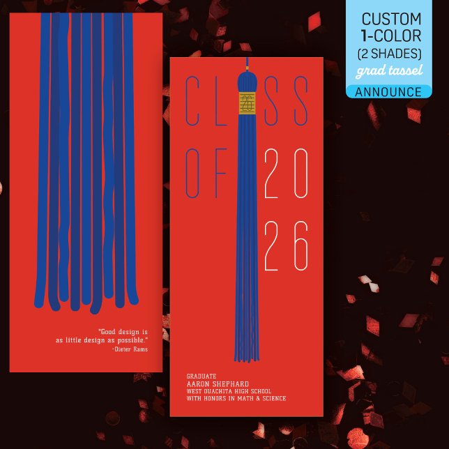 Modern Design Grad Announcement | Color-Editable (Skapare uppladdad)