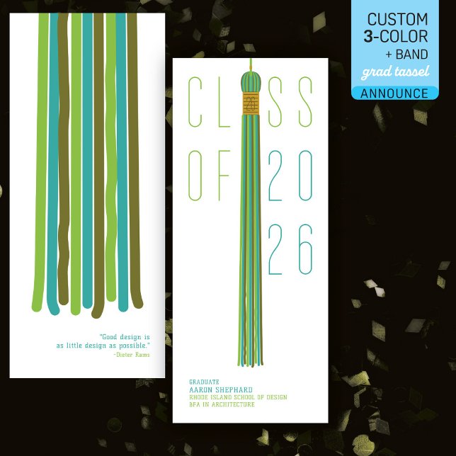 Modern Design Graduation Announcement | Color-Edit (Skapare uppladdad)