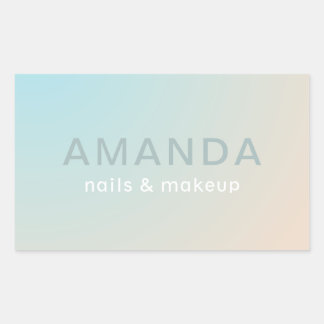 Modern design i det minimalistiska stil rektangulärt klistermärke