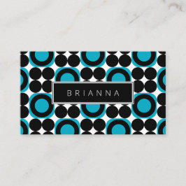 Modern design i fetstil med foto och QR-kod Visitkort