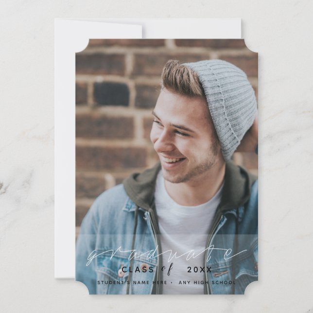 Modern design i Studenten Inbjudningar (Framsida)