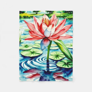 Modern Design Lily Blanket Fleecefilt