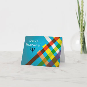 Modern Design School Psychology Note-kort Kort