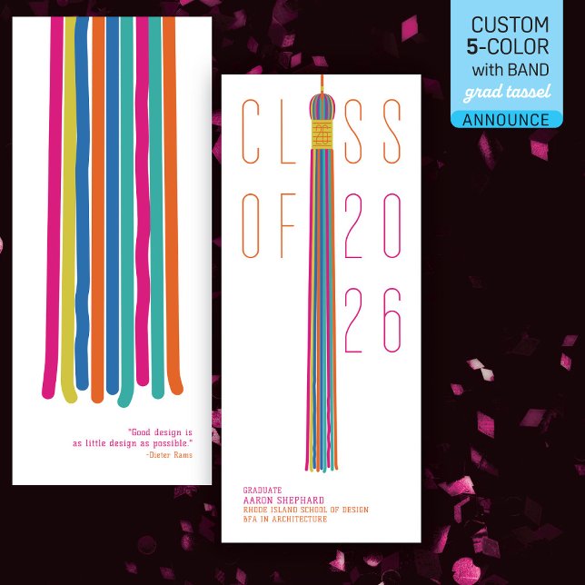 Modern Design Utexamensmeddelande | Färg-redigera (Skapare uppladdad)