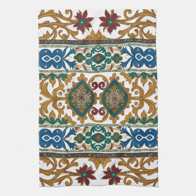 Modern designed inspired Serbian ethnic seamless 4 Kökshandduk (Vertikal)