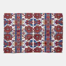 Modern designed inspired Serbian ethnic seamless Kökshandduk