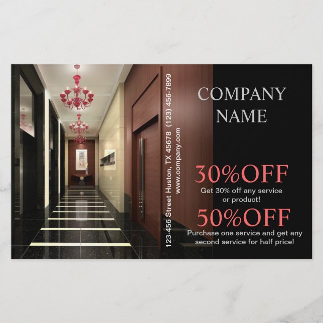 Modern Designer för hemmagasinering Renovation ins Flygblad (Framsidan)