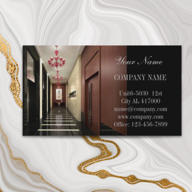 Modern Designer för hemmagasinering Renovation ins Visitkort (Modern Home Stager Renovation interior designer Business Card)