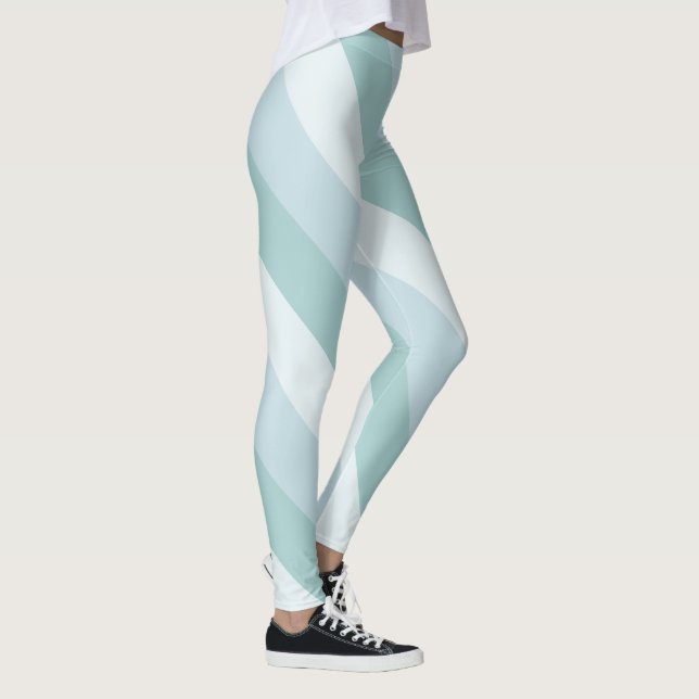 Modern designmall för modern Elegant, blå Grönt Leggings (Höger)