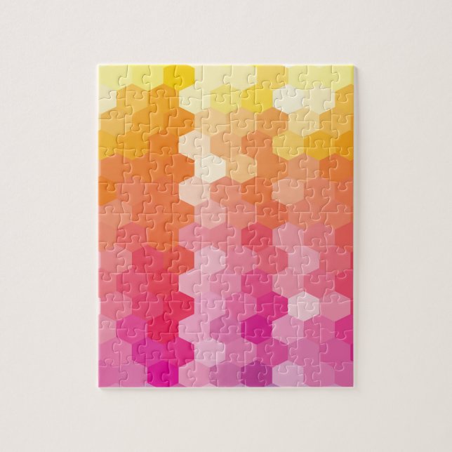 Modern designsexagon mönster pussel (Vertikal)