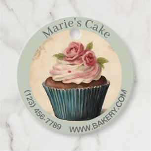 Modern Dessert Bakery Baker Cake Caterer Cupcoa Gåvor Etiketter
