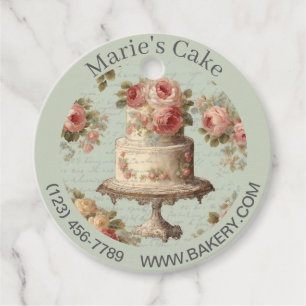 Modern Dessert Bakery Baker Cake Caterer Cupcoa Gåvor Etiketter