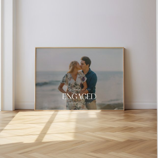 Modern "Det år vi blev förlovade" Parfoto Poster (Skapare uppladdad)