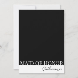 Modern, detaljerat Frieri kort för Maid of honor