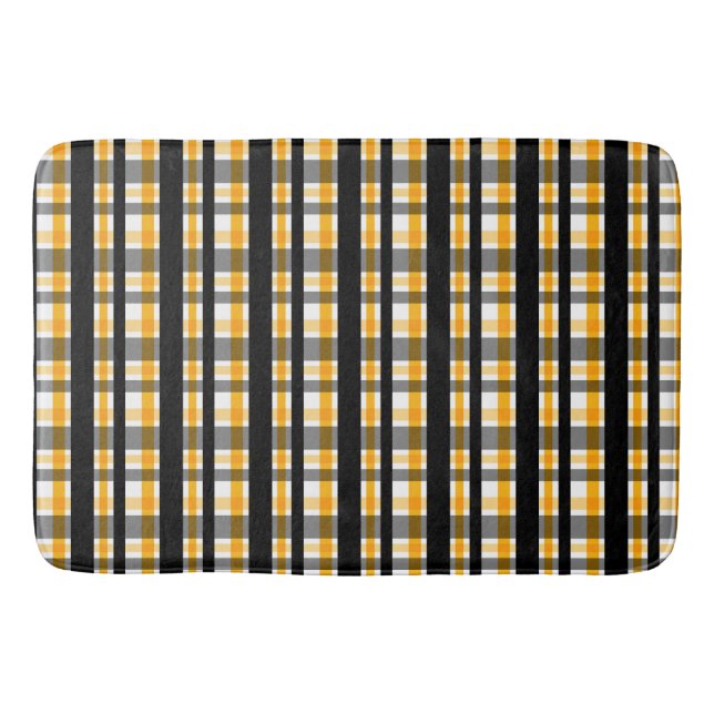 Modern Diagonal Höst Rutig Mönster Badrumsmatta (Framsidan)