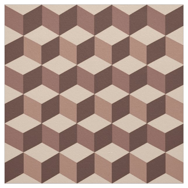 Modern diagonalrutnät, Taupe, Brown och Beige Tyg (Provkarta)