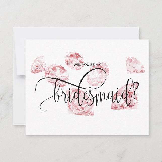 Modern diamant blir min mutation.. inbjudningar (Framsida)