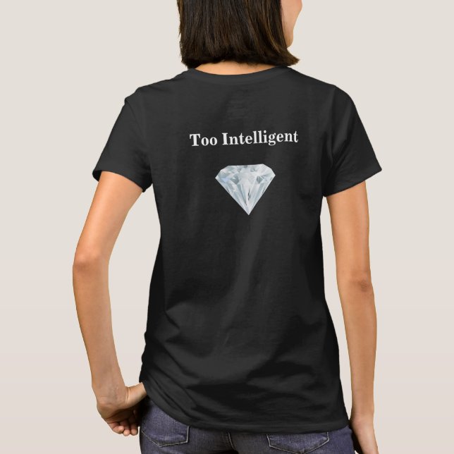 Modern Diamant Målmedveten Individ T Shirt (Baksida)
