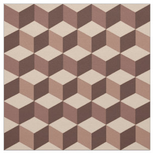 Modern diamantraster, Taupe, brunt och beige Tyg