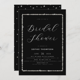 Modern Diamond Gnistra Glitter Ram Möhippa Inbjudningar