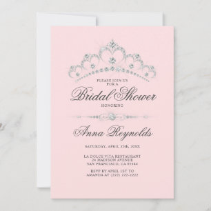 Modern Diamond Tiara MÖHIPPA Rosa Budget Inbjudningar
