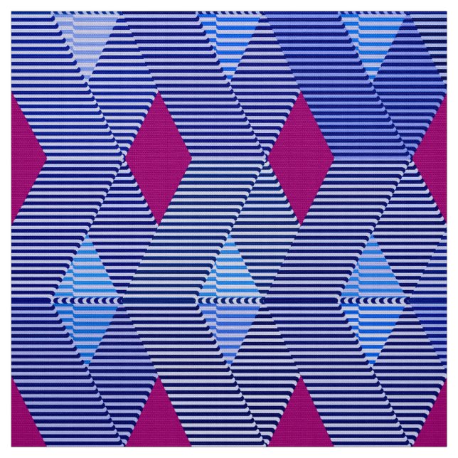 Modern Diamond-utskrift i mitten av århundradet, K Tyg (Provkarta)