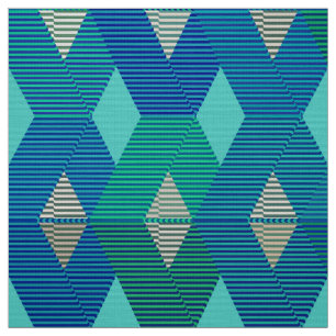 Modern Diamond-utskrift i mitten av århundradet, t Tyg
