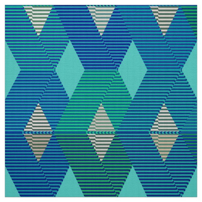 Modern Diamond-utskrift i mitten av århundradet, t Tyg (Provkarta)