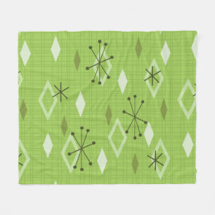 Modern Diamonds Chartreuse Fleecefilt