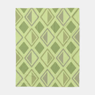 Modern Diamonds Chartreuse Fleecefilt