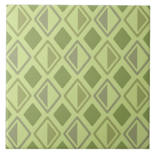Modern Diamonds Chartreuse Kakelplatta
